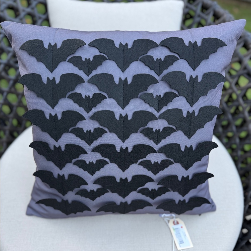 Frontgate Dimensional Bat Pillow - NWT